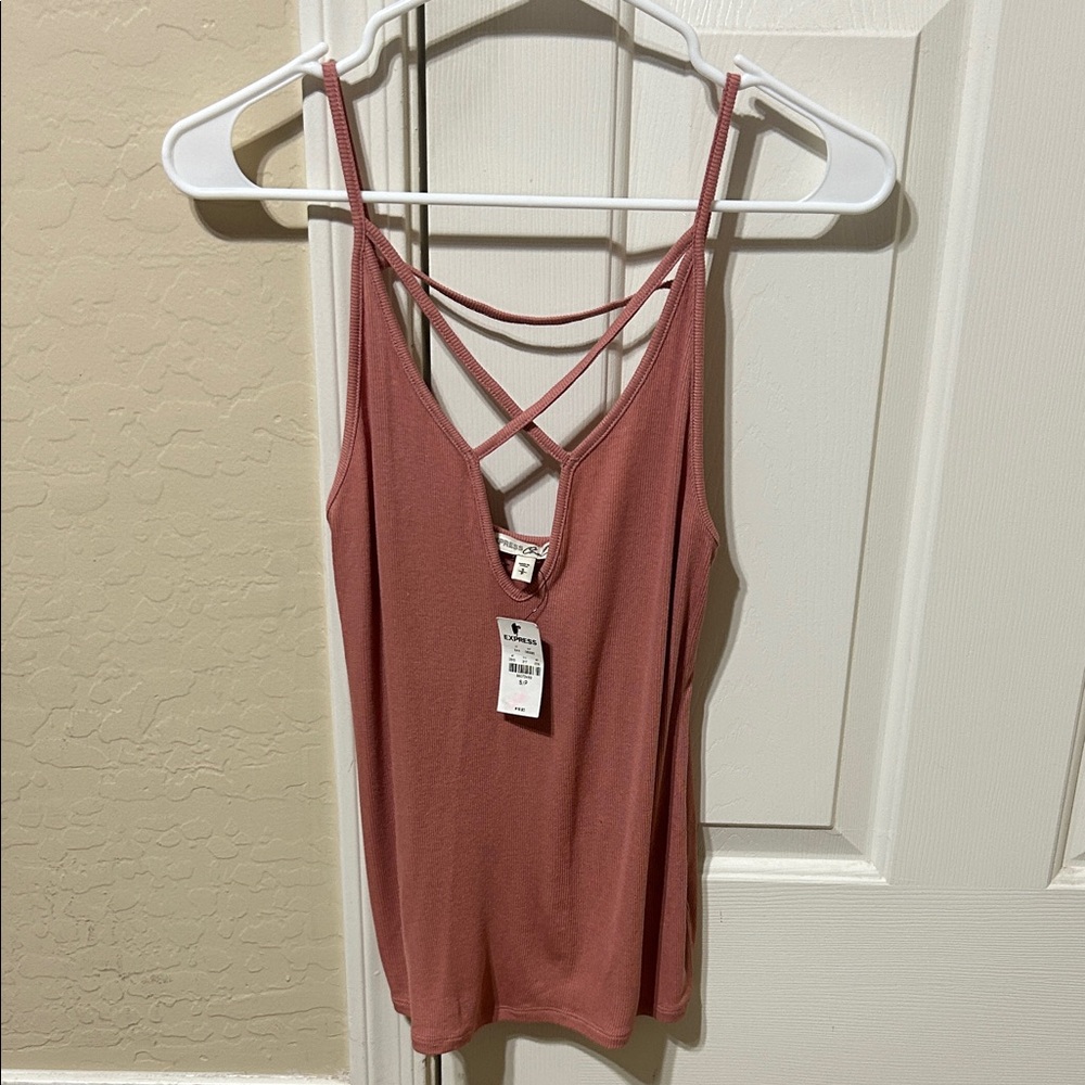 Express Dusty Rose Strappy Camisole
